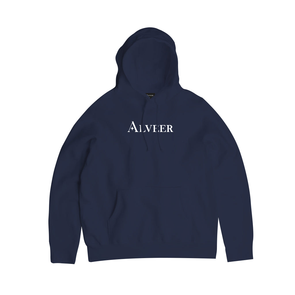 Alveer Men's Midweight Dark Navy Hoodie