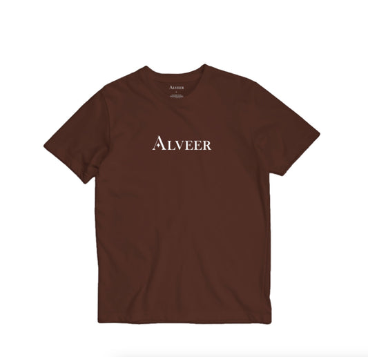 Alveer Men's Brown Tee Made of high-quality 100% cotton